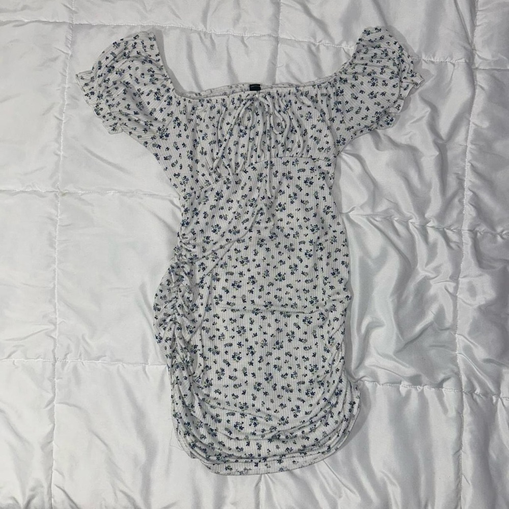 Windsor off-shoulder floral mini dress